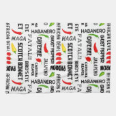 Jamaikanische Spicy-Chili-Paprikaschoten Geschirrtuch (Horizontal)