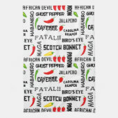 Jamaikanische Spicy-Chili-Paprikaschoten Geschirrtuch (Vertikal)