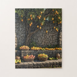 jamaikanische Straße Mango-Stand Puzzle