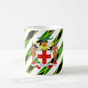 Jamaikanische Streifenflagge Kaffeetasse
