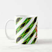 Jamaikanische Streifenflagge Kaffeetasse (Links)
