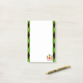 Jamaikanische Streifenflagge Post-it Klebezettel (Auf Schreibtisch)