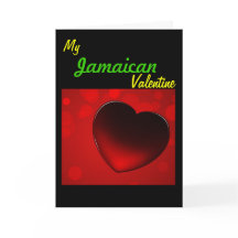 Jamaikanische Valentinsgruß-Karte