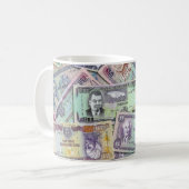 Jamaikanische Währung - Banknoten Kaffeetasse (Vorderseite Links)