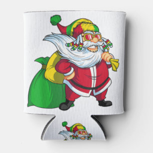 Jamaikanische Weihnachtsfeier rasta santa claus ra Dosenkühler