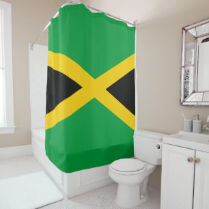 Jamaikanischer Flaggenduschvorhang Duschvorhang