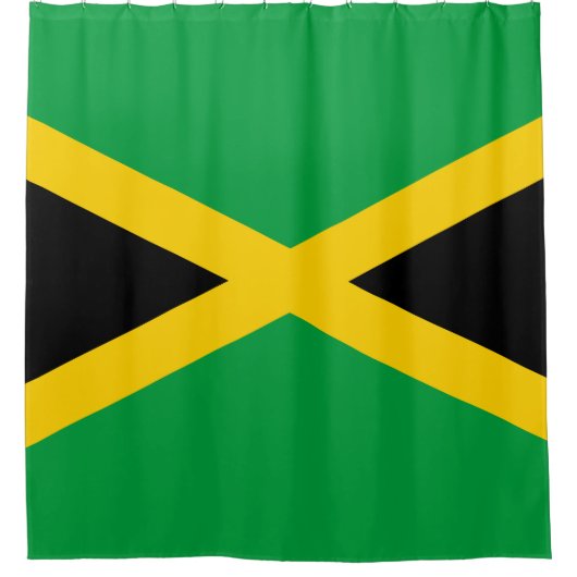 Jamaikanischer Flaggenduschvorhang Duschvorhang (Vorderseite)