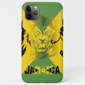 Jamaikanischer Flaggenstaat Lion Phone Case (Rückseite)