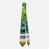 Jamaikanischer Fluss Raft Ride J001 Krawatte (Vorderseite)