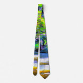 Jamaikanischer Fluss Raft Ride J001 Krawatte (Rückseite)