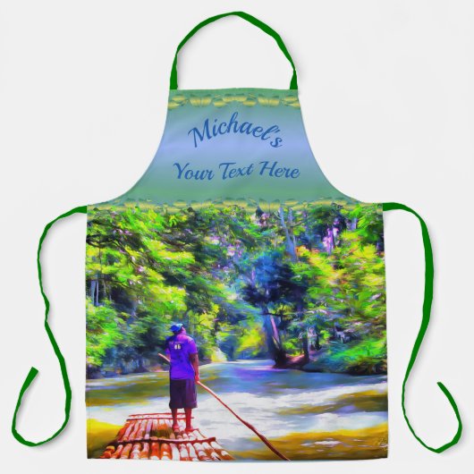 Jamaikanischer Fluss Raft Ride J001 Schürze (Vorderseite)