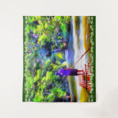 Jamaikanischer Fluss Raft Ride J001 Wandteppich (Vorderseite)