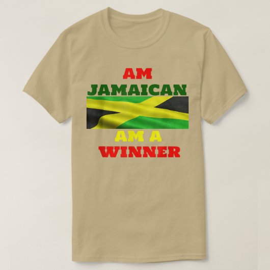jamaikanischer Gewinner Motivation Flagge Souvenir T-Shirt (Design vorne)