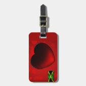 Jamaikanischer Herz-Gepäckanhänger Gepäckanhänger (Vorderseite vertikal)