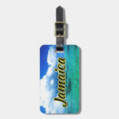 Jamaikanischer Himmel Gepäckanhänger (Vorderseite vertikal)