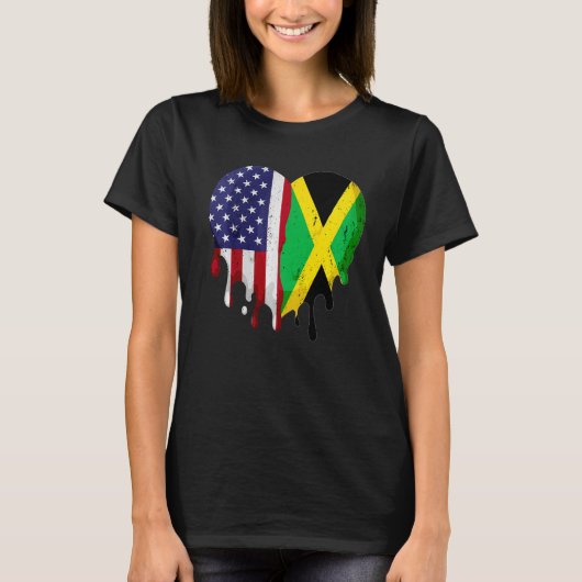 Jamaikanischer Hispanic Heritage Monat Jamaika T-Shirt (Vorderseite)
