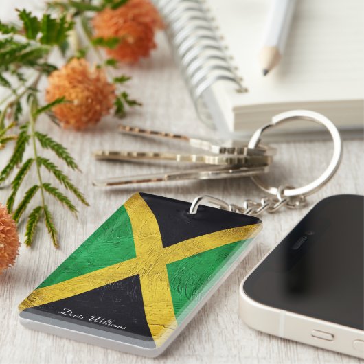 Jamaikanischer Individuelle Name Schlüsselanhänger (Vorderseite rechts)