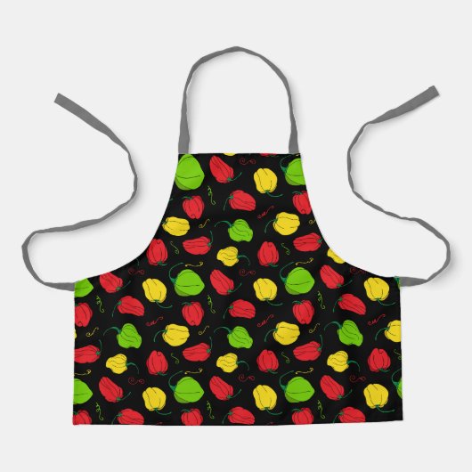 Jamaikanischer Koch Scotch Bonnet Chili Paprikasch Schürze (Vorderseite)