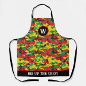 Jamaikanischer Koch und Cook Rasta Camouflage Schürze (Vorderseite)