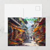 Jamaikanischer Marktplatz Postkarte (Vorne/Hinten)