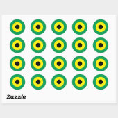 Jamaikanischer Mod-Round-Sticker 2 Runder Aufkleber (Blatt)