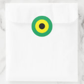 Jamaikanischer Mod-Round-Sticker 2 Runder Aufkleber (Tasche)