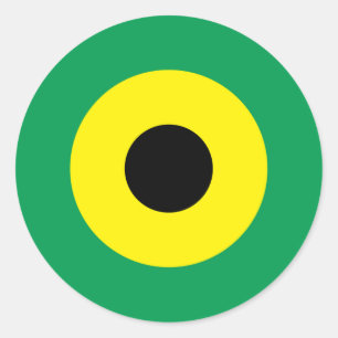 Jamaikanischer Mod-Round-Sticker 2 Runder Aufkleber