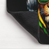 Jamaikanischer Pride Rasta Reggae Lion mit Musik-H Mousepad (Ecke)