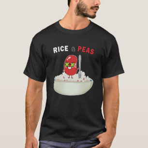 Jamaikanischer Reis und Erbsen Jamaikanische Flagg T-Shirt