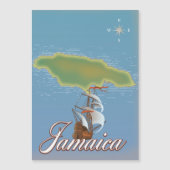 Jamaikanischer Reiseplan Magnetkarte (Vorderseite)