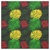 Jamaikanischer Rot-Gelb-Grün-Gemustert Stoff (Muster)