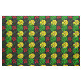 Jamaikanischer Rot-Gelb-Grün-Gemustert Stoff (Fat Quarter (45,7 x 55,9 cm))