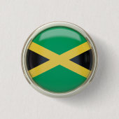 Jamaikanischer Schlüsselanhänger Button (Vorderseite)