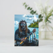 jamaikanischer Speerfischer Postkarte (Stehend Vorderseite)