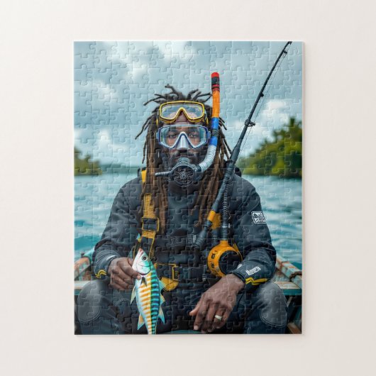 jamaikanischer Speerfischer Puzzle (Vertikal)