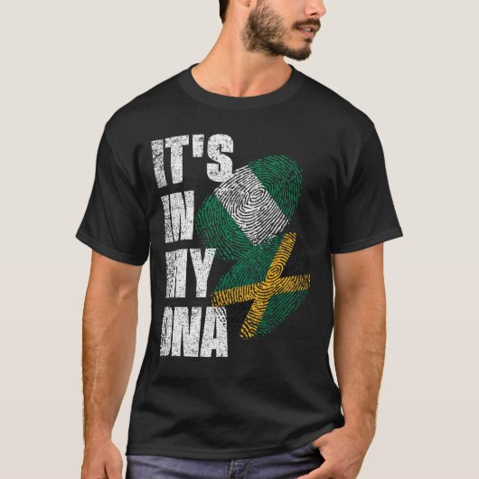 jamaikanischer und nigerianischer Mix-DNA-Heritage T-Shirt (Vorderseite)