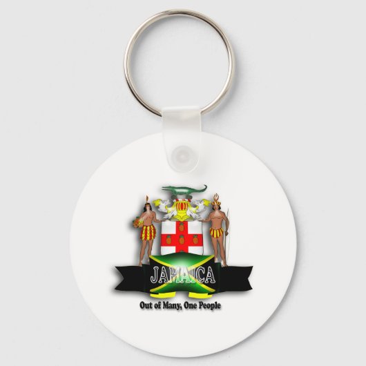 Jamaikanischer Wappen-Schlüsselanhänger Schlüsselanhänger (Vorderseite)
