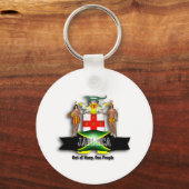 Jamaikanischer Wappen-Schlüsselanhänger Schlüsselanhänger (Vorderseite)