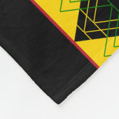 Jamaikanischer Weihnachtslion Fleecedecke (Ecke)