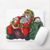 jamaikanischer Weihnachtsmann rasta santa claus ra Mousepad (Mit Mouse)