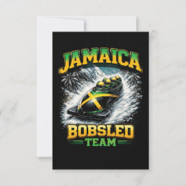 Jamaikanisches Bobteam Dankeskarte