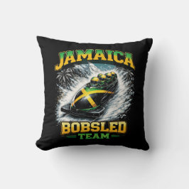 Jamaikanisches Bobteam Kissen