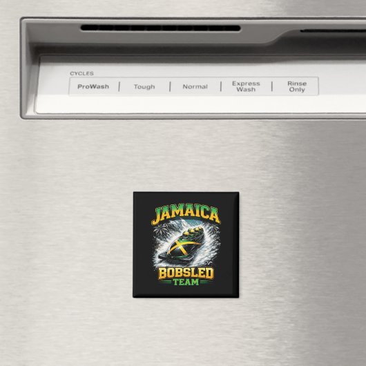 Jamaikanisches Bobteam Magnet (In Situ (Geschirrspüler))