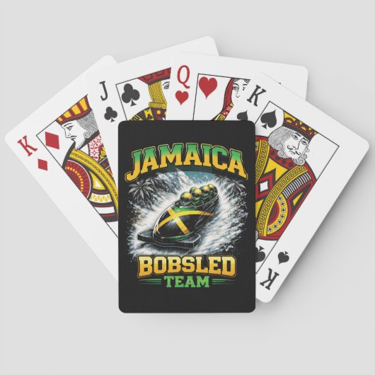Jamaikanisches Bobteam Spielkarten (Rückseite)