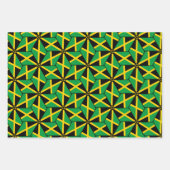 jamaikanisches Fahne-Papier-Flachblatt-Set 3 Geschenkpapier Set (Vorderseite 3)