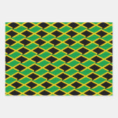 jamaikanisches Fahne-Papier-Flachblatt-Set 3 Geschenkpapier Set (Vorderseite)