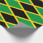 jamaikanisches Flag Wrapping Paper Geschenkpapier (Ecke)