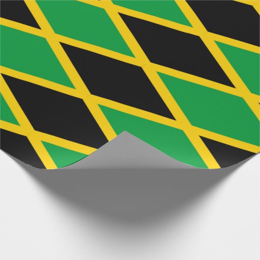 jamaikanisches Flag Wrapping Paper Geschenkpapier (Ecke)