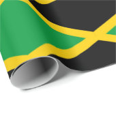 jamaikanisches Flag Wrapping Paper Geschenkpapier (Rolleneckpunkt)