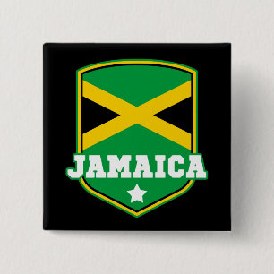 Jamaikanisches Flaggenemblem Jamaika Button